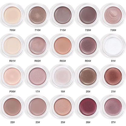 Cream Glitter Orchid Shimmer Metallic Eyeshadow Palette Makeup, Natural Single Mini Instant Holographic Eyeshadow For Older Women, Sombras Crema Para Ojos, Talc, Paraben & Cruelty Free, 26