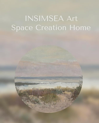 InSimSea Framed Canvas Wall Art Decor Room Decor, Classical Coastal Scenery Bathroom Pictures Wall Decorations, Farmhouse Kitchen Office Bathroom Art Wall Decor 10x12In