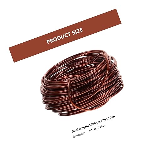 Luxshiny Bonsai Copper Wire Set for Plant Training and Climbing 10 Meters Anodized Aluminum Wire Kit for Garden Bonsai Shaping
