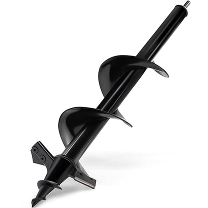 SYITCUN Auger Drill Bit for Planting - 4"X16" Heavy-Duty Auger Post Hole Digger for Fence - 3/8" Hex Drive Drill