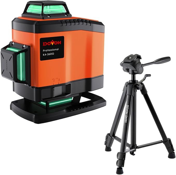 K4 4D Laser Level with Tripod, Class Ⅱ