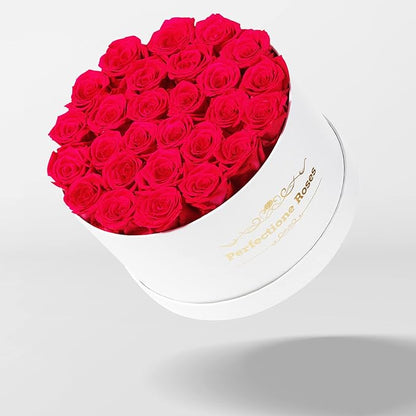 Perfectione Roses 27 Roses in a Box, Mothers Day Rose, Preserved Flowers for Her, Flowers for Delivery Birthday Gifts for Women (Radiant Pink)