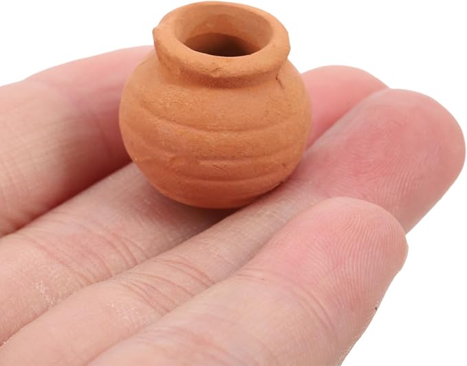 Alasum 8PCS Small Terracotta Pots Mini Clay Planters for Succulents Indoor Use Tiny Reusable Flower Pots for Desktop Decoration and Healthy Plant Growth