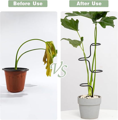 3PCS Indoor Plant Support Stakes - Sturdy Metal Trellis for Garden Flowers & Monstera, Durable & Easy to Use, Perfect for Small to Medium Indoor Plants, Ideal Gift for Plant Lovers!