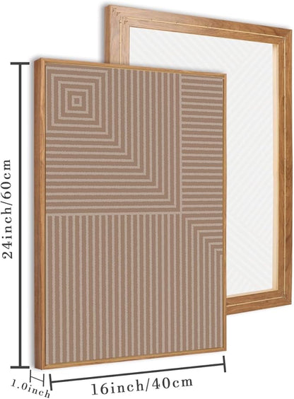 ANHUIB Boho Wall Art Large Neutral Wall Decor Abstract Line Painting for Living Room Bedroom Office 16x24 Inch Set of 3