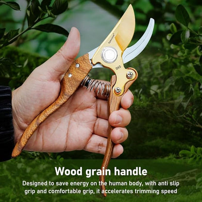 Garden Shears, Handheld Pruning Shears for Heavy Duty, Ergonomic Gardening Tools for Pruning Branches, Plants, Shrubs and Vines, Professional Sharp Garden Scissors (Modern Garden Scissors)
