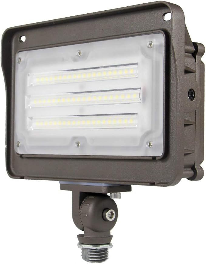 kadision LED Flood Light Outdoor 50W, 6500LM (200W HPS/MH Equiv.) 5000K Daylight, Waterproof Knuckle Mount LED Outdoor Flood Lights for Garden Porch Yard, 100-277V ETL Listed