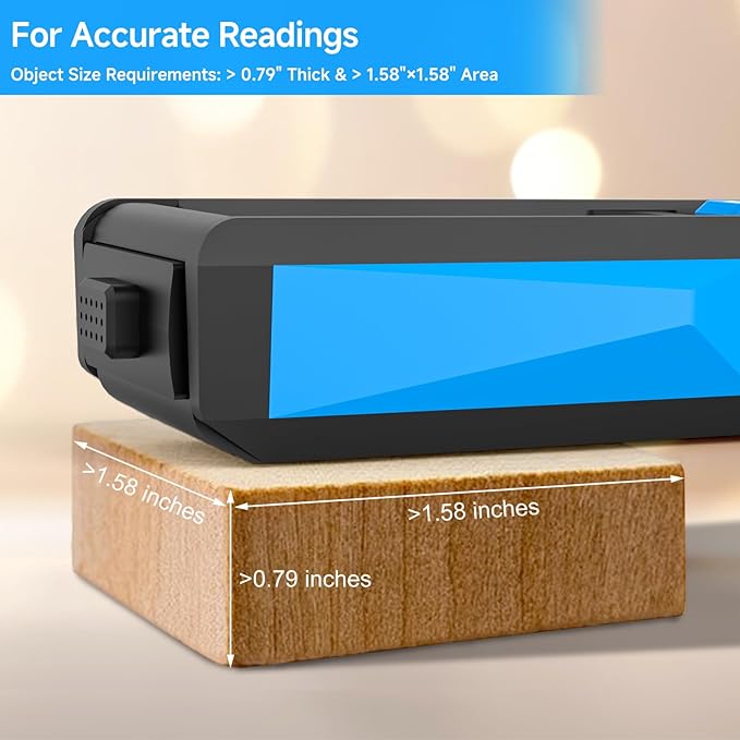 Wood Moisture Meter for Lumber Pinless Moisture Tester for Drywall with Colorful Screen Moisture Sensor for House Firewood Moisture Detector for Walls Moisture Reader for Wood Wall Water Leak Detector