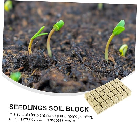 Sosoport 84pcs Gardening Seedling Blocks Degradable Hydroponic Fertilizer Plugs Efficient Plant Transplanting for Flowers Vegetables