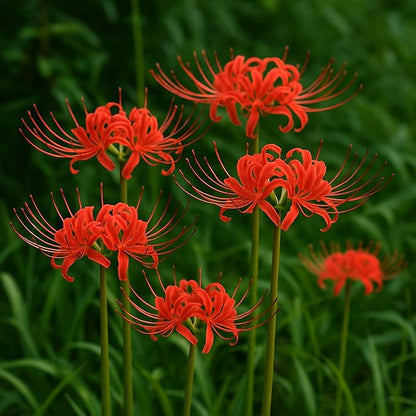 Red Spider Lily Bulbs for Planting (Lycoris Radiata) Fall Blooming Perennial (3 Bulbs)