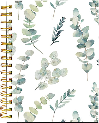 iampanda Spiral Journal Notebook,Strong TwinWire Binding with Premium Paper for Girl Women,Watercolor Design 60 Sheets A5 College Ruled NotebookJournal,Perfect for School Office Home