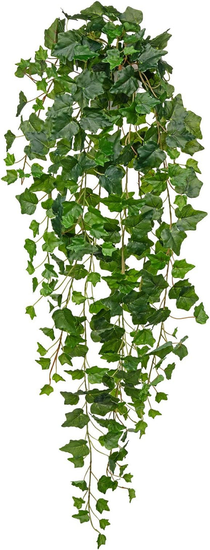 Hollyone Artificial Hanging Plants Wall Potted 47.2" Fake Ivy Vine Faux Ivy Leaves Hanging Greenery Plants for Wall Home Indoors Outdoors Garden Patio Decor