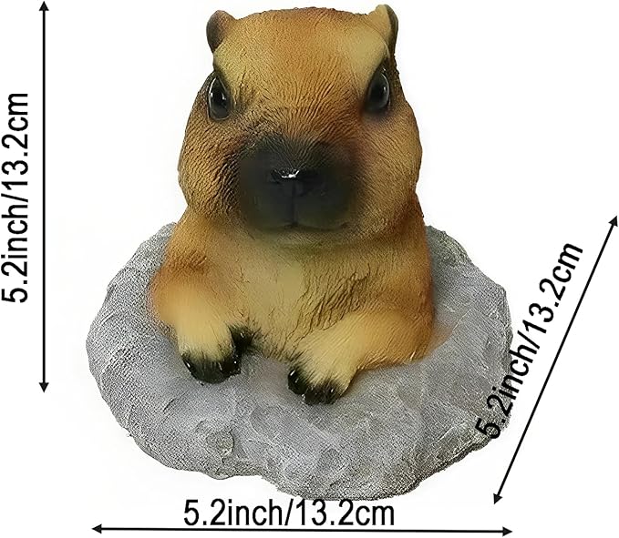 Groundhog Statue - Charming Groundhog Garden Animal Statue: Lifelike Decor Accent for Your Yard or Patio - Add Personality to Your Outdoor Space