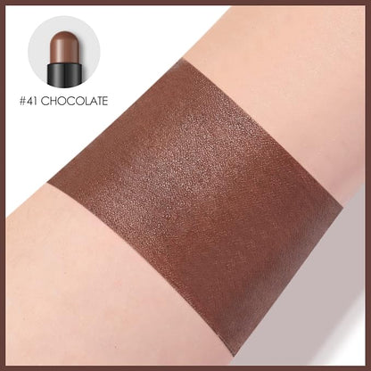 FOCALLURE Shimmer and Matte Cream Eyeshadow Stick,Smooth Brilliant Eye Brightener Pencil for Women,Long Lasting Waterproof Eye Shadow and Liners Makeup,CHOCOLATE