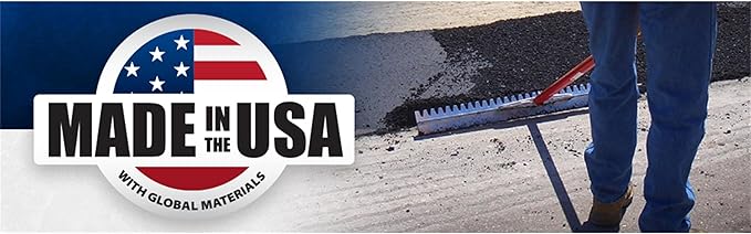MARSHALLTOWN Asphalt Lute Rake, Sharp 36 Inch Blade, 72 Inch Aluminum Handle, T Connector, Made in The USA, RED700029C