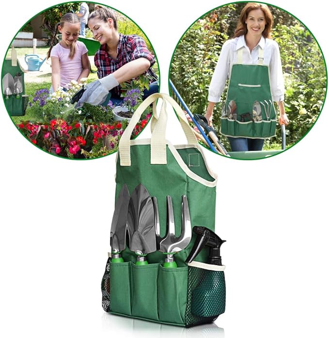 GardenHOME 11-Piece Gardening Tool Set – Garden Kit with Tote Bag, Apron & Accessories, Perfect Gardening Gifts for Women, Moms, and Beginners