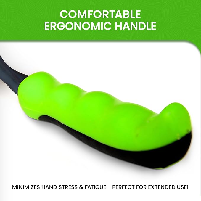 Garden Guru Hand Rake Soil Tiller Tool with Ergonomic Handle – Strong Carbon Steel - Rust Resistant – Great for Gardening, Cultivating, Loosening Soil & Spreading Mulch, Raking Flower Beds (4 Pack)
