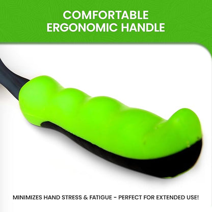 Garden Guru Hand Rake Soil Tiller Tool with Ergonomic Handle – Strong Carbon Steel - Rust Resistant – Great for Gardening, Cultivating, Loosening Soil & Spreading Mulch, Raking Flower Beds (2 Pack)