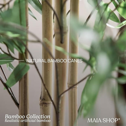Maia Shop 3ft 5in Artificial Bamboo Tree Plant for House, Apartment or Office – Realistic Fake Indoor Plants for Living Room, Bedroom, Bathroom, Entryway or Patio – Faux Greenery for Home Décor