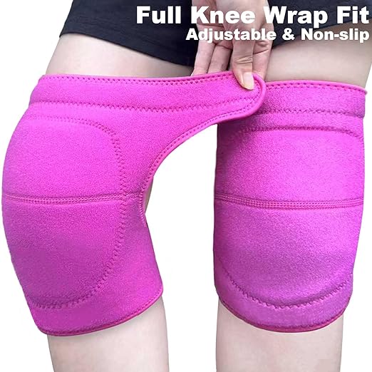 Garden Knee Pads for Women Men, Extra Thick Knee Padding for Gardeners Cleaners Carpenters, Waterproof Kneeling Cushion for Concrete Flooring Work, Comfortable & Lightweight for Christmas, Pink M (1Pair)