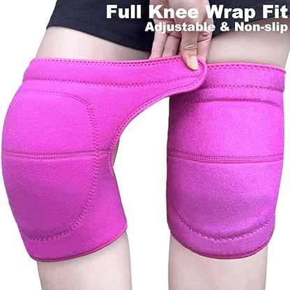 Garden Knee Pads for Women Men, Extra Thick Knee Padding for Gardeners Cleaners Carpenters, Waterproof Kneeling Cushion for Concrete Flooring Work, Comfortable & Lightweight for Christmas, Pink M (1Pair)