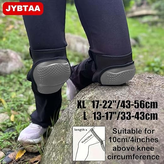 Work Knee Pads for Knee Protection, Kneepad for Men and Women, Gel Kneepads for Construction with Ergonomic Foam Cushion, Ideal Comfortable Gifts knee Pads for Roofing, Flooring Installation for Christmas, Gray L (1 Pair)