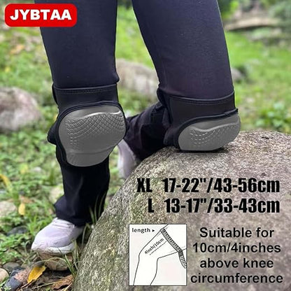 Work Knee Pads for Knee Protection, Kneepad for Men and Women, Gel Kneepads for Construction with Ergonomic Foam Cushion, Ideal Comfortable Gifts knee Pads for Roofing, Flooring Installation for Christmas, Gray L (1 Pair)