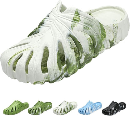 Optigard Monstera Slippers for Women and Men,Monstera EVA Thick Sole Pillow Slippers,Non Slip Quick Drying Breathable Beach Monstera Slides