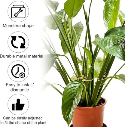 Plant Support Clips - 5-Pack of 7.52x6.65 Inch Indoor plant stabilizer for Vines,Monstera, Pothos & Philodendron | plant stem support,Durable Trellis Accessories for Gardening