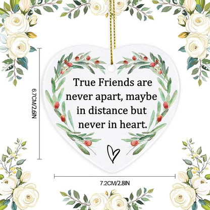 Thinking of You Gifts for Friends, Jocidea Friendship Ornaments Birthday Gifts for Friend Female Friendship Gifts for Women Gifts for Women Frined Bridesmaid Gifts - Friend Xmas Gifts