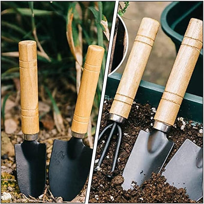 10pcs Succulent Planting Tool Set Mini Gardening Hand Tools for Potted Plants Bonsai Transplanting Kit Shovel and Rake for Indoor and Outdoor Use