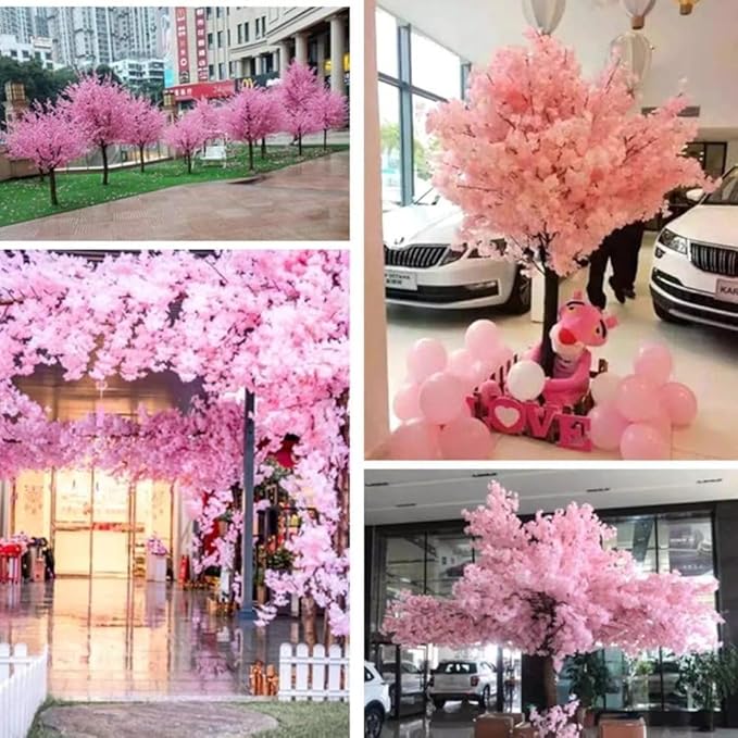 Cherry Blossom Tree Wishing Tree Handmade Shopping Wedding Party Indoor and Outdoor Decoration Artificial Cherry Blossom Tree (13.12ftX13.12ft)