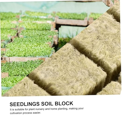 Sosoport 84pcs Gardening Seedling Blocks Degradable Hydroponic Fertilizer Plugs Efficient Plant Transplanting for Flowers Vegetables