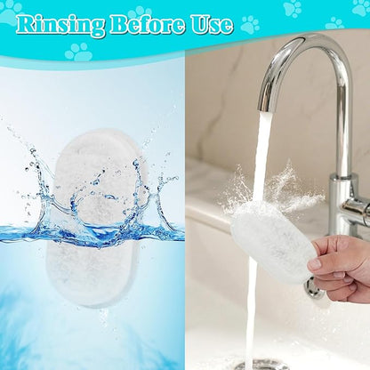 8-Pack Cat Water Fountain Filters with Pump Sponges — Activated Carbon, Ion-Exchange Resin & Cotton Mesh Replacement Filters for Pet Drinking Fountain