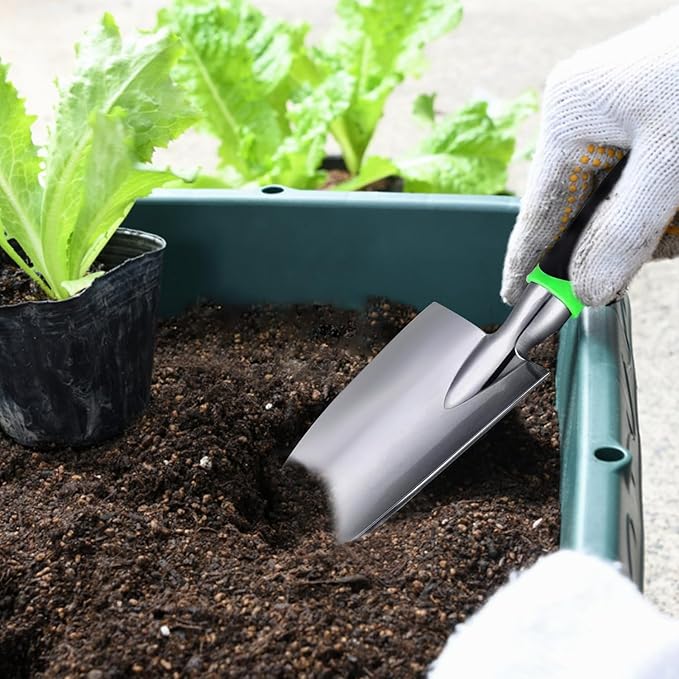 Kynup Garden Tools, Pitchforks, Garden Tools, Weeder Aluminum with Soft Rubberized Non-Slip Handle, Durable Garden Hand Tools Garden Gifts for Men, Women
