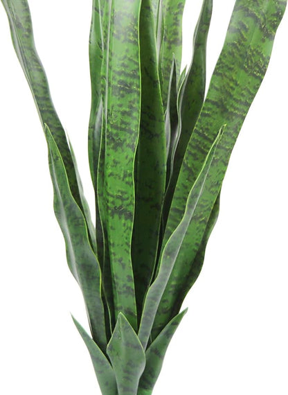 Bird Fiy Artificial Snake Plants 30" Faux Agave Fake Sansevieria Artificial Silk Plant for Home Garden Office Store Decoration 4 Pcs (Green)