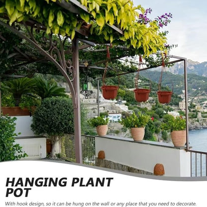 15Pcs Plastic Plant Pots, 10CM Thicken Flower Pot Root-Control Nursery Seedling Planter Decorative Garden Plant Container for Indoor Outdoor Bonsai Plants