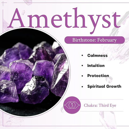 mookaitedecor Amethyst & Citrine Crystal Tree, Quartz Cluster Rock Crystal Base Bonsai Money Tree for Wealth and Luck