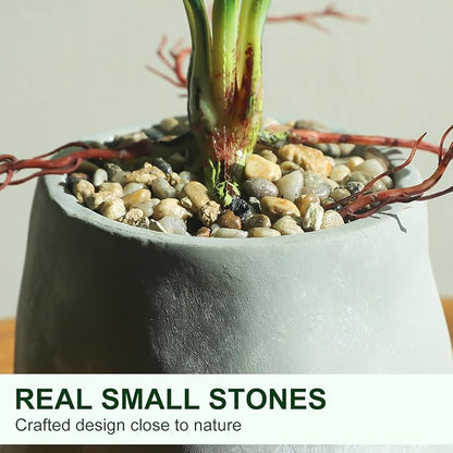 Fake Plants Large Artificial Monstera Faux Potted Plants Indoor Decoration, Faux Floor Plant for Indoor House Decor, Living Room, Bedroom, Office, House Plants