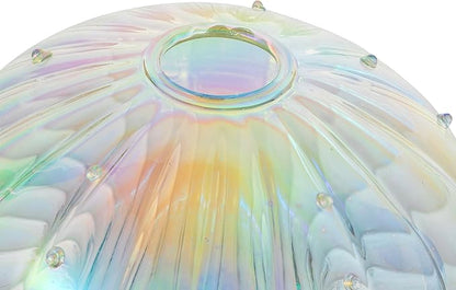 Glasseam Mushroom Propagation Stations for Plants: Iridescent Propagation Vase of 5 Glass Hydroponic Jars for Home Room Window Table - Unique Mushroom Decor Gifts for Plant Lovers