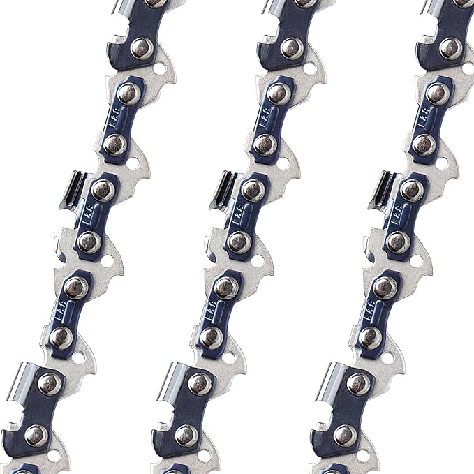E & S 3 Pack 18 Inch Chainsaw Chain .325" Pitch .050" Gauge 72 Drive Links Semi-Chisel Chain Saw Chains for Husqvarna, Poulan, Craftsman, Greenworks and More Chainsaw Brands