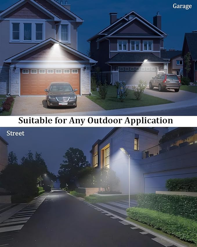 Ofuray Of-4000W Solar Street Lights Outdoor,24,000Mah High Power Solar Security Flood Lights Parking Lot Lights Commercial Dusk to Dawn, 6500k ip67 with Motion Sensor for Street,Court,Barn