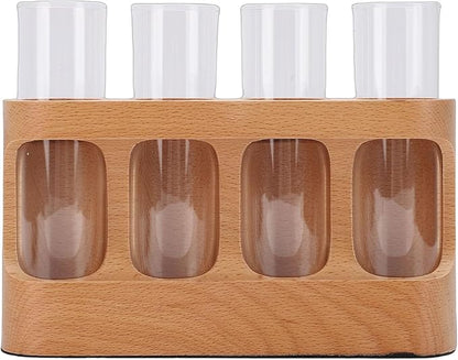 Pssopp Terrarium Kit Plant Propagation Station with Wooden Stand, 9 Level Dimmable LED Light Desktop Terrarium for Hydroponic Research Nan