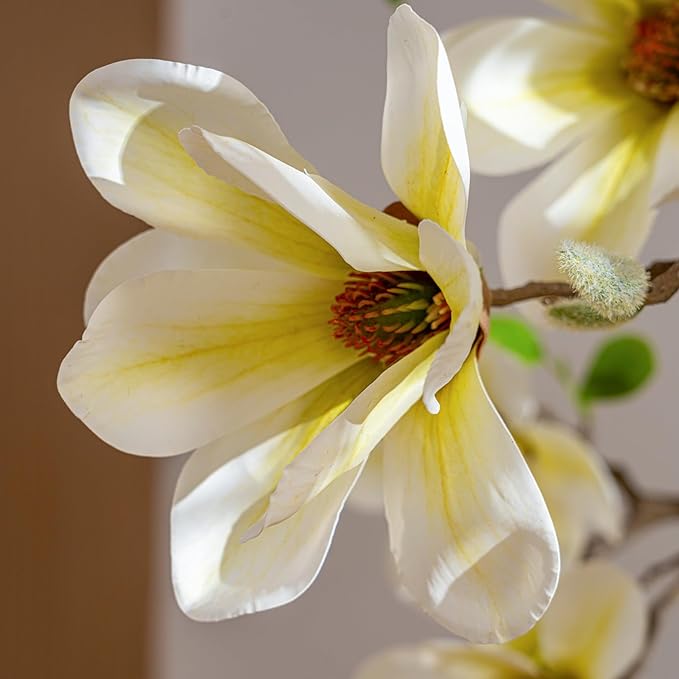 Artificial Trees Cherry Blossom Tall Fake Magnolia Flower Tree Floor plantas Indoor Outdoor Realistic for Home Living Room Office Porch Outside Patio arboles para decoracion Housewarming Gift