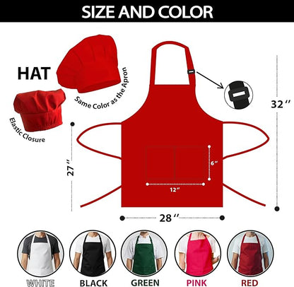 Custom Logo Apron, Personalized Name, Photo Aprons for Men&Women, Adjustable Waterproof Chef Bib with 2 Pockets, Professional Grilling Cooking Kitchen Apron, Customized BBQ, Baking Restaurant Gift