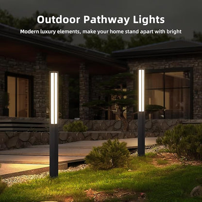 Outdoor Landscape Path Lights, 3000K Warm Pathway Lighting (98 Inches)