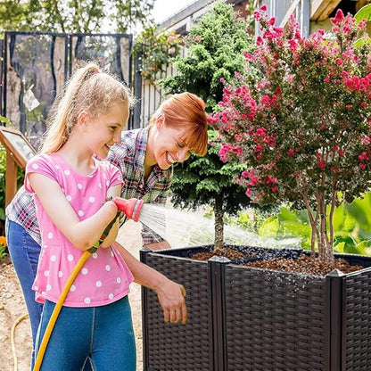 Raised Garden Bed Large Planters for Outdoor Plants Elevated Rectangular Garden Box Kits for Gardening, Vegetables, Flowers and Herbs in Backyard Patio Balcony
