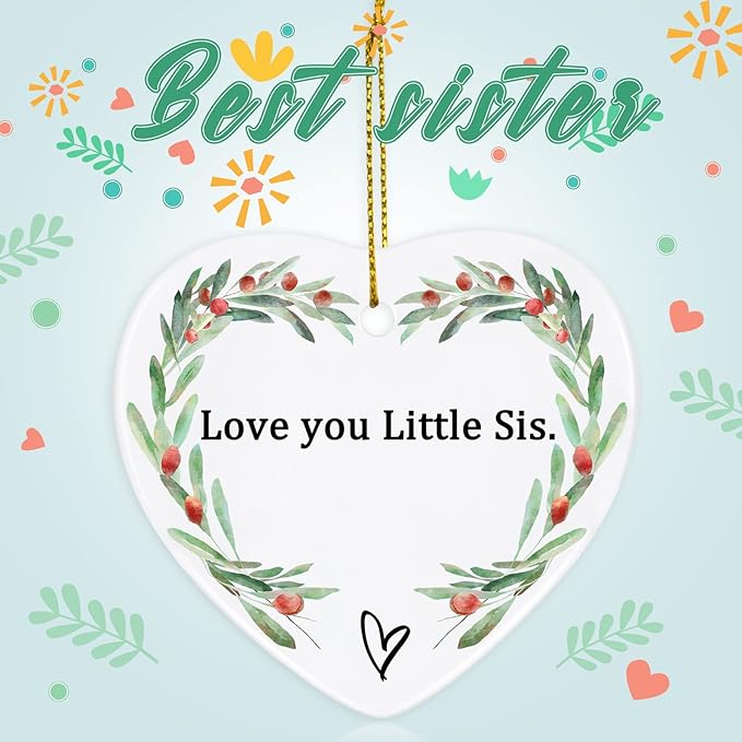 Gifts for Sister, Jocidea Sister Keepsake Ornament Sister Gifts from Sister Thinking of You Gifts for Sister Birthday Gifts for Sister Xmas Gifts for Sister - Sister Gifts for Women