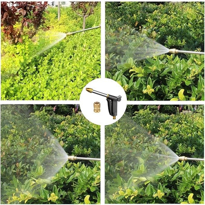 Garden Hose Nozzles,Hose Sprayer Nozzle Heavy Duty Metal Water Hose Spray Gun Nozzle with 3/4”GHT Thread Brass Hose Quick Connect Fitting, for Watering Plants,Lawn,Washing Cars,Pets Shower