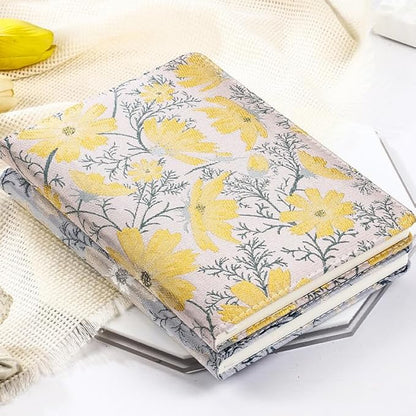 ipoul Flower Notebook, Hardcover, A5, 6x8, Lined Pages, Lay-flat, Beautiful Journal for Women, Daisy Gifts, Personal Notebook, Dream Journal, Self Care Journal